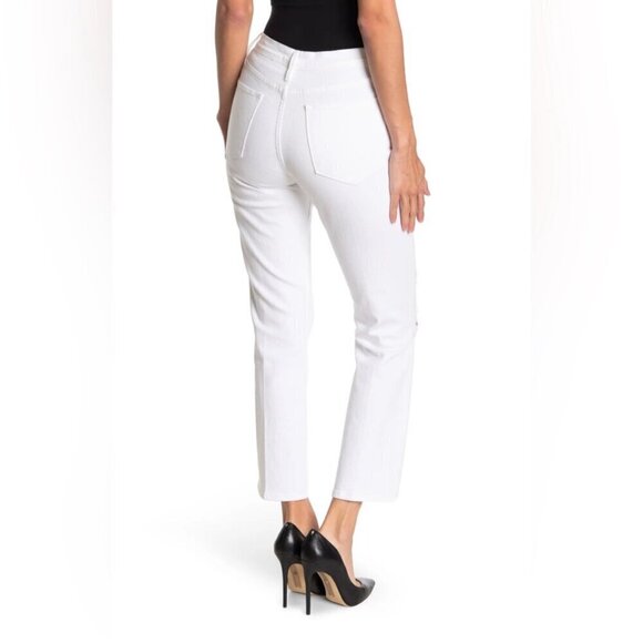 NWT Frame White Le High Ripped Straight Leg High Rise Jeans, Size 27 - Picture 2 of 14